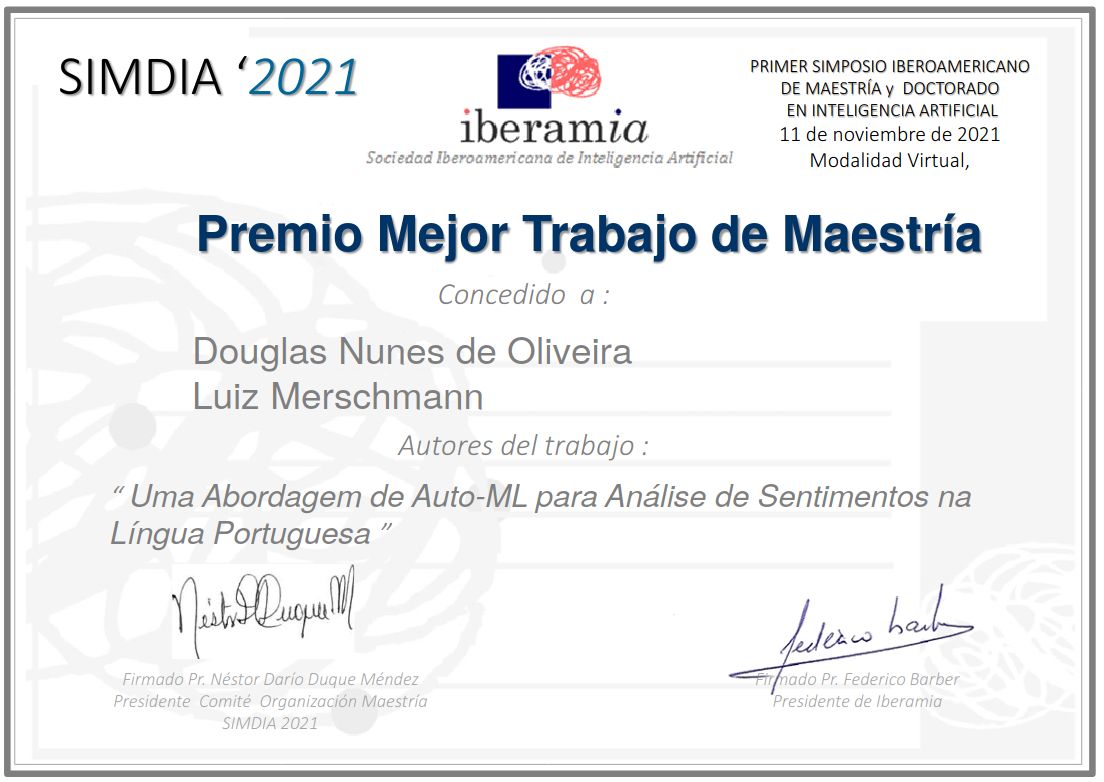 Prêmio Melhor Dissertação 2021